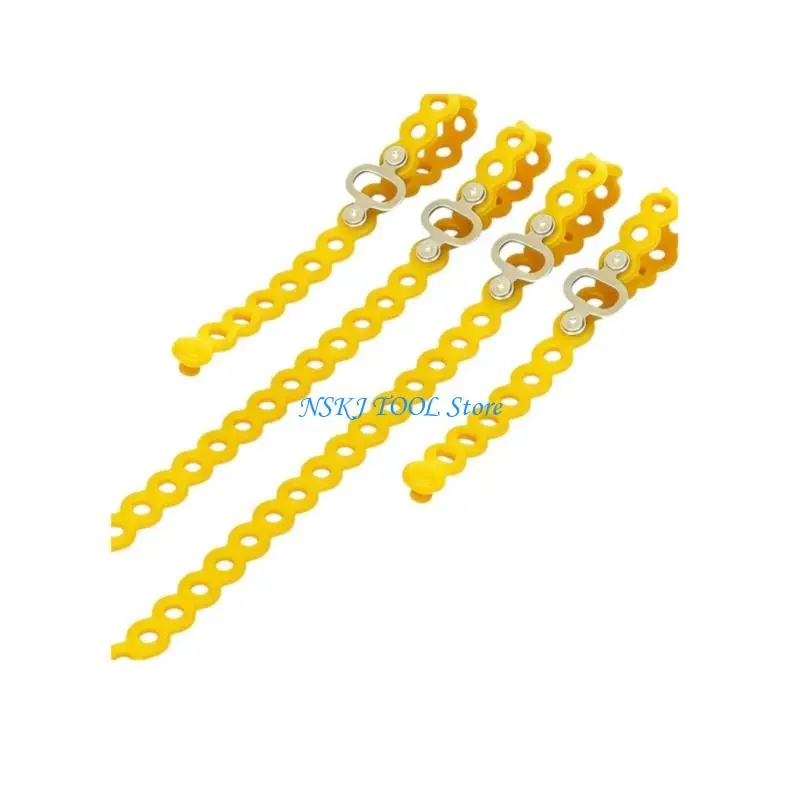 L8RC 4 Piece Silicone Binding Straps High Tensile Strength for Outdoor Survival