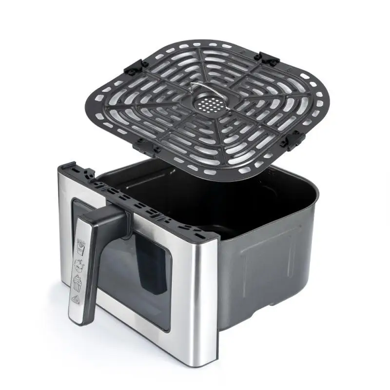 8L Square Large-Capacity Air Fryer (EU for Cross-Border Sales Oil-Free Smokeless Fast Cooking Multifunctional Home Electric