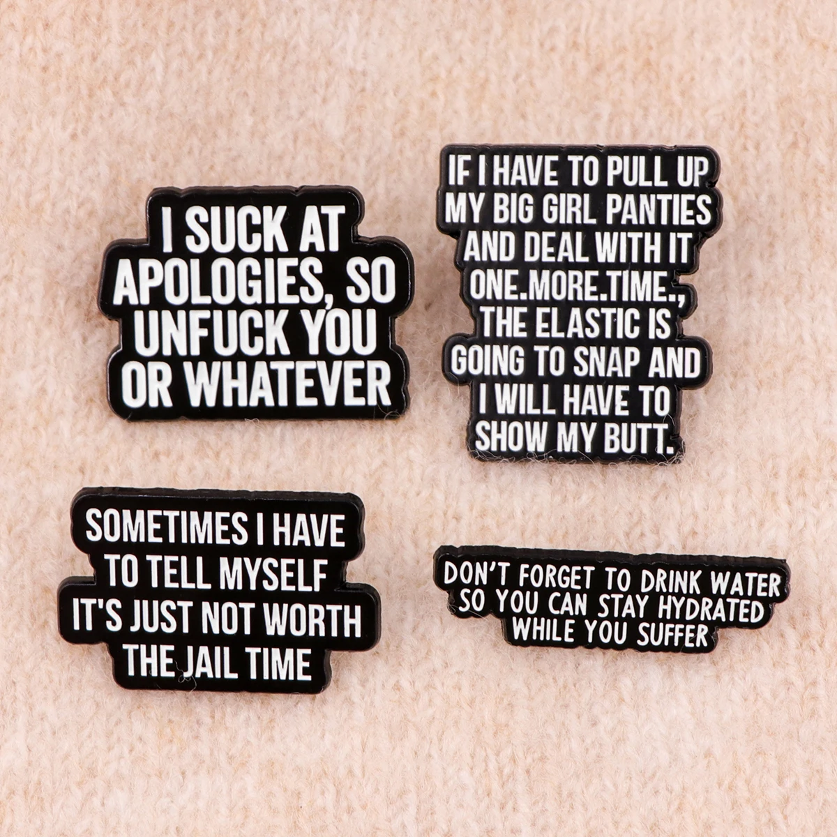 Jesus Enamel Pin Sarcastic Quotes Brooch Pines Lapel Pins Badge on Backpack Clothing Accessories Funny Jewelry Friends Gifts