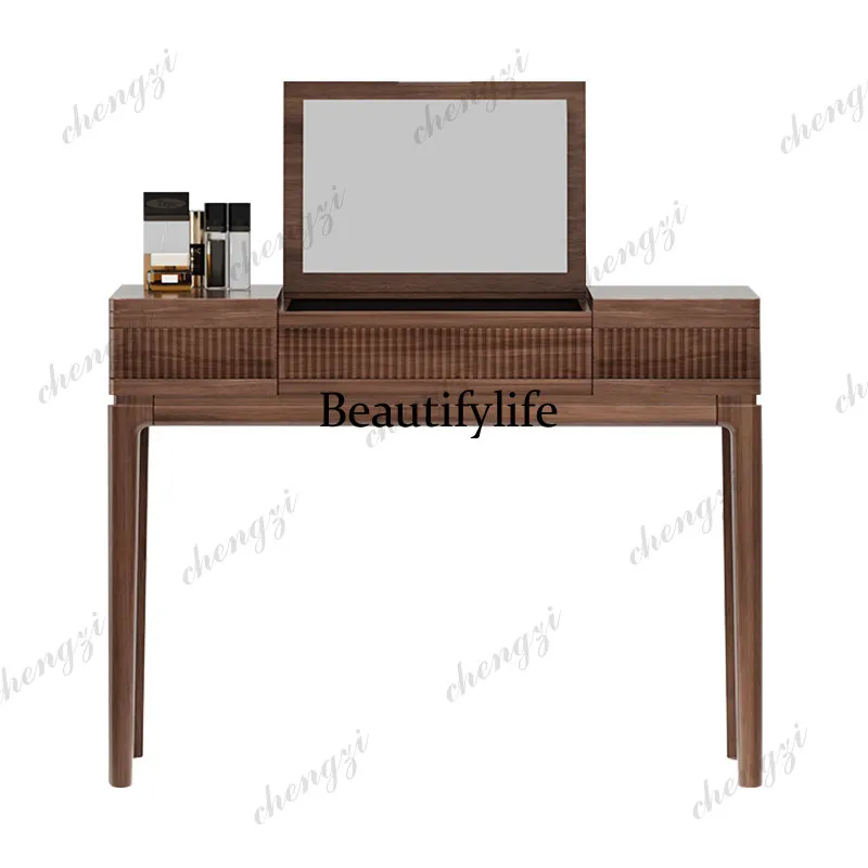 Simple Girls Vanity Table Modern Aesthetic Adult Mirror Vanity Table Desk Organizer Coiffeuse De Chambre Furniture
