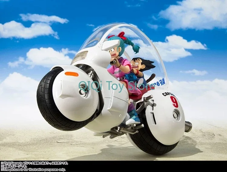 

Bandai in stock SHF Bulma Buma Little Wukong Capsule Motorcycle Electric Car Motorcycle Can Be Hands-on