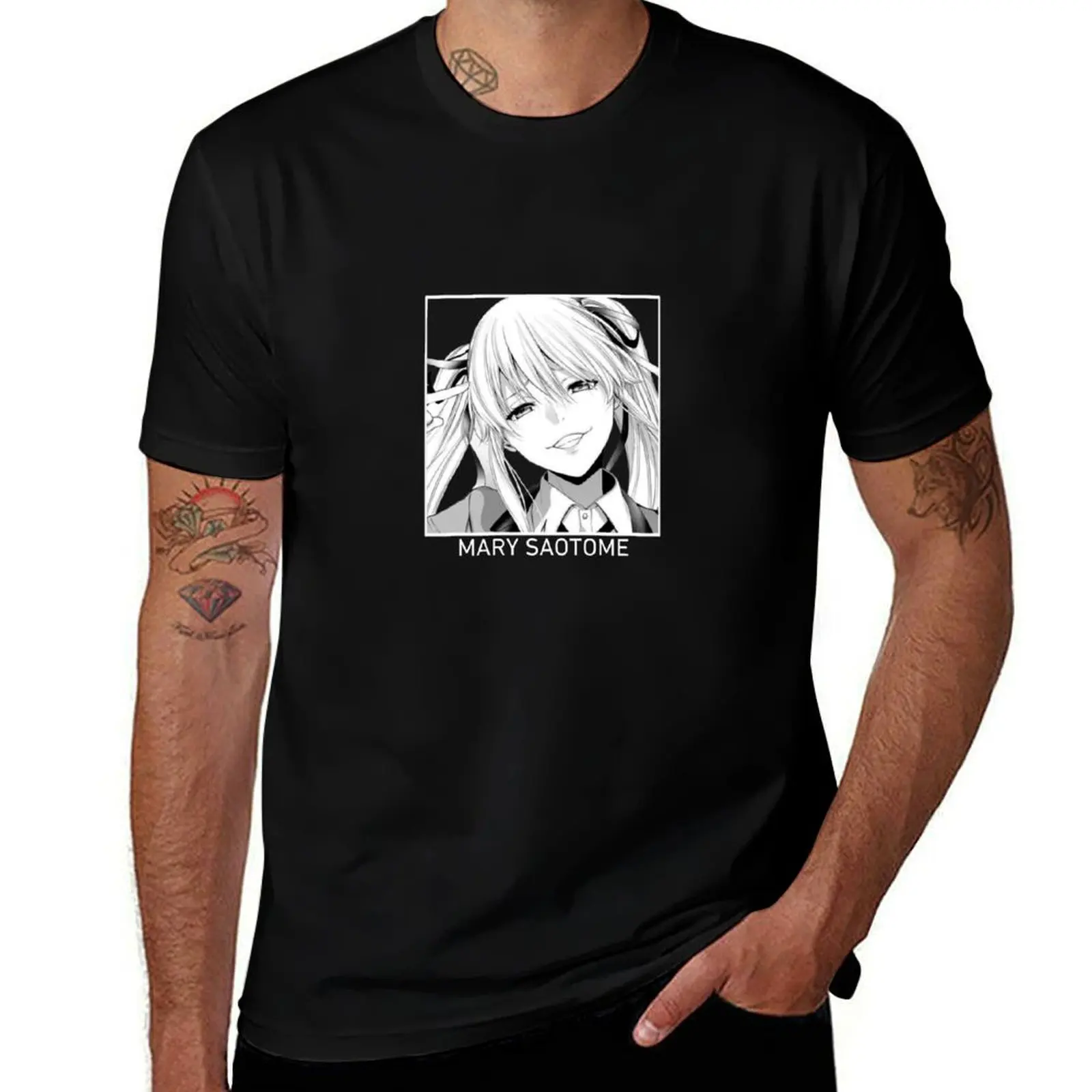 Mary Saotome Kakegurui T-Shirt Fashion Graphic Tee for Men T-Shirt