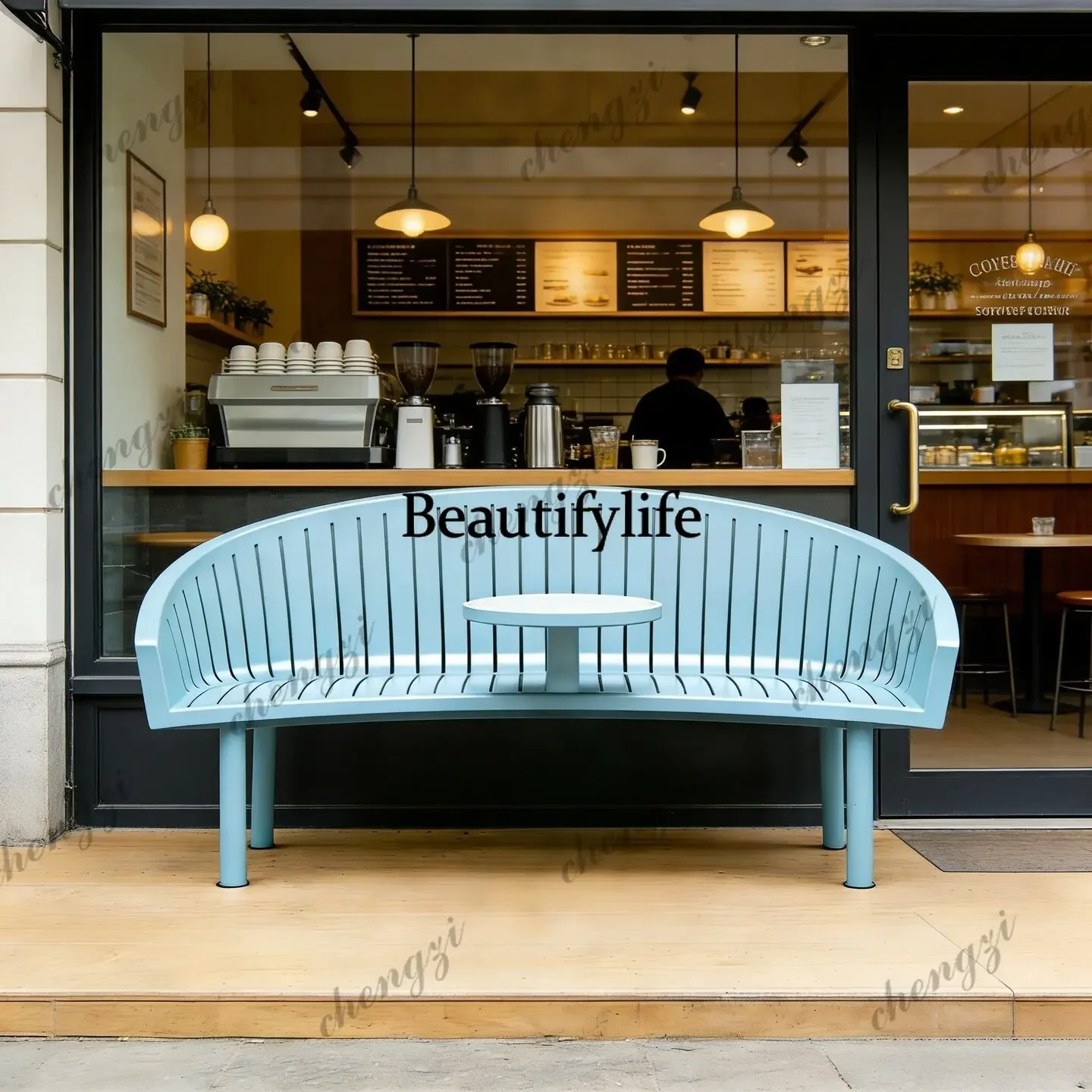 NQ52 Outdoor Cafe Lounge Chair Outdoor Indoor and Outdoor Swing Creative Design Commercial Street Partition