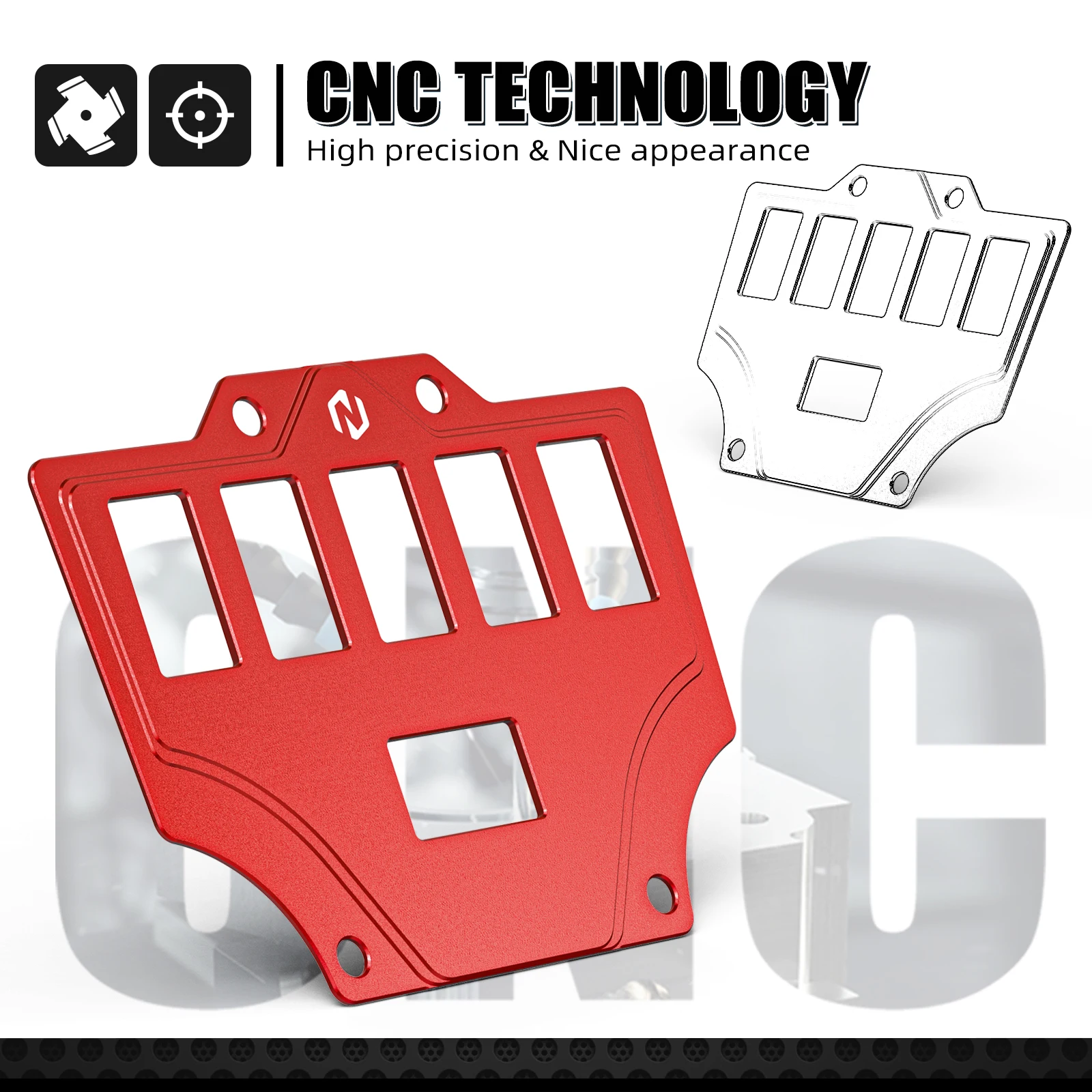 NICECNC ATV Dash Rocker Switch Plate Panel for Honda Talon 1000R 1000X 1000XS 4 2019-2024 Rocker Switch Panel Housing Holder