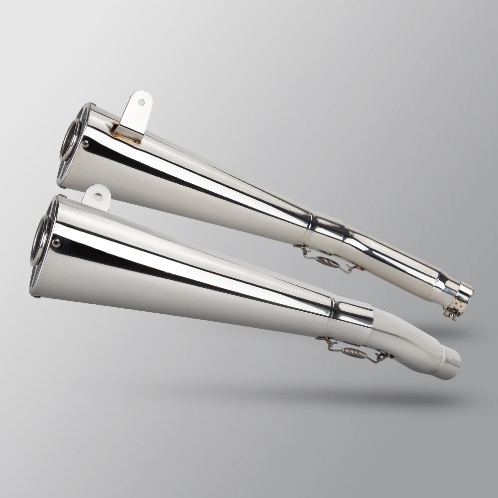 

Для Suzuki Hayabusa GSXR1300 GSX1300R выхлопная система мотоцикла, двойной выпуск, среднее звено, труба с двумя глушитерами