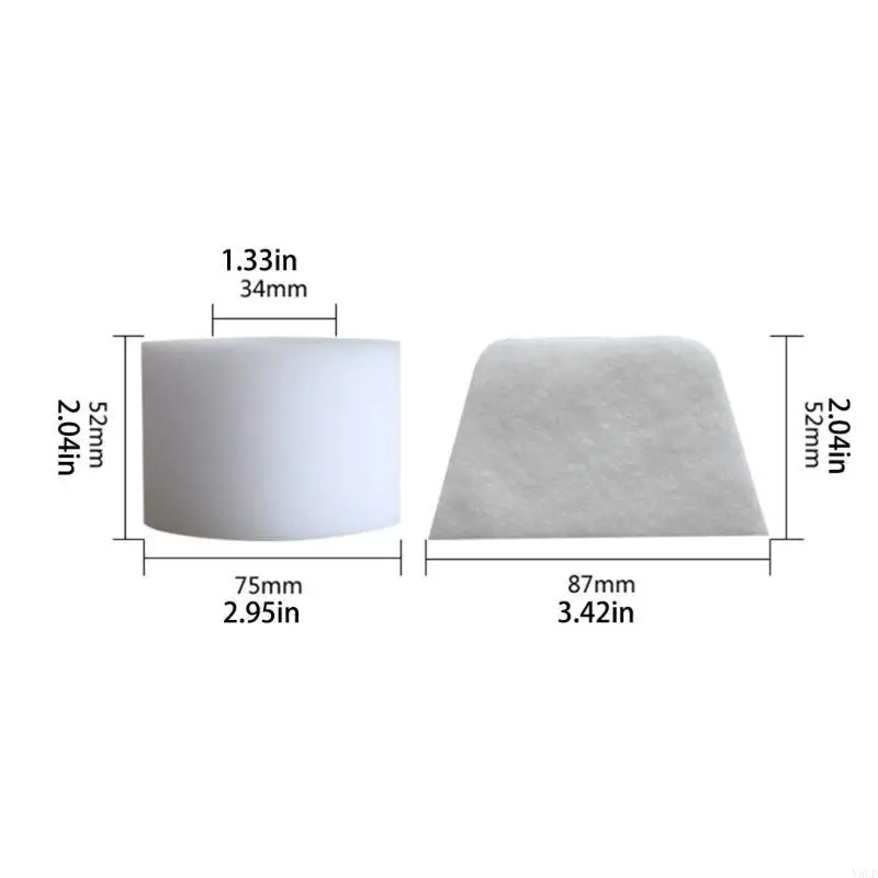 Y5LF Vacuum Felt Filter Foam Filters HEPA Filter Plastic Vacuum Cleaner Replacements