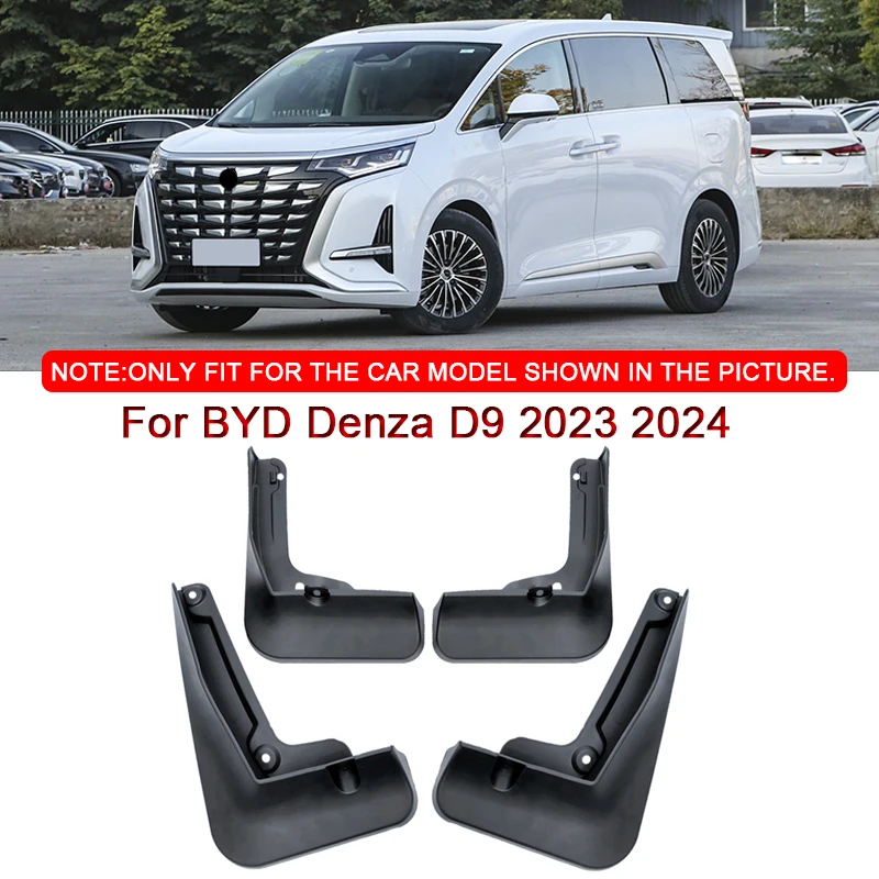 

Fit For BYD Denza D9 2023 2024 2025 Car Styling ABS Car Mud Flaps Splash Guard Mudguards MudFlaps Front Rear Fender Accessories