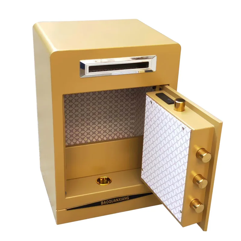 

Сейф для монет Гостиничный кассир Сейф Противоугонный супермаркет Коммерческий тяжелый сейф