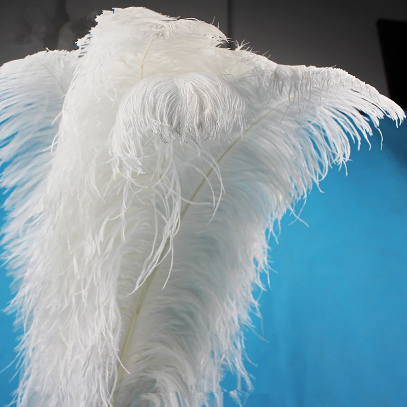 1Pcs Natural White Ostrichs Feather for Crafts Wedding Party Decoration Plumes Ostrichs Table Centerpieces Carnival Plumas Decor