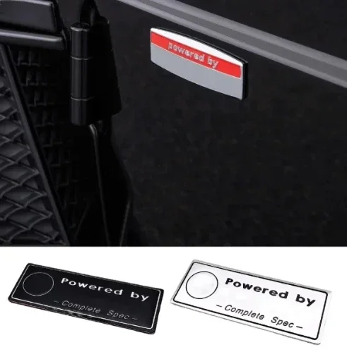 For BRABUS Powered by Emblem Sticker BRABUS Fender Sticker Car Door Side Marker Sticker