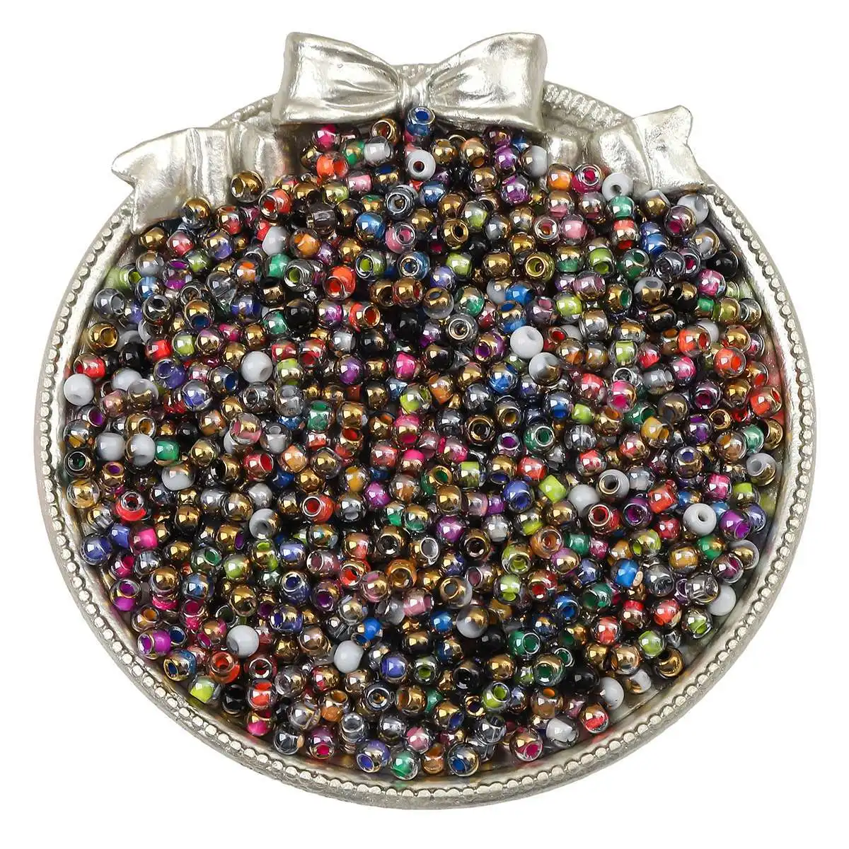 150pcs 4mm Matte Metallic Color Glass Beads Uniform Japanese Loose Spacer Seed Beads for Jewelry Making DIY Sewing