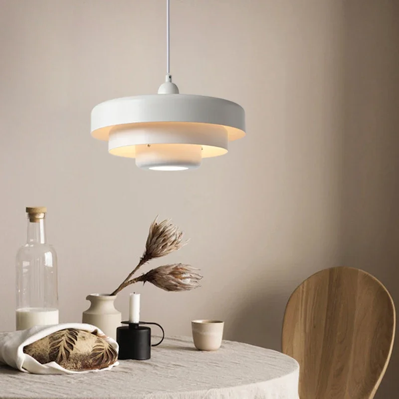 Nordic Hanglamp Ijzer E27 Home Decoratieve Hanglampen Voor Restaurantslaapkamer Woonkamer Koffie Macaron Indoor Led Verlichting