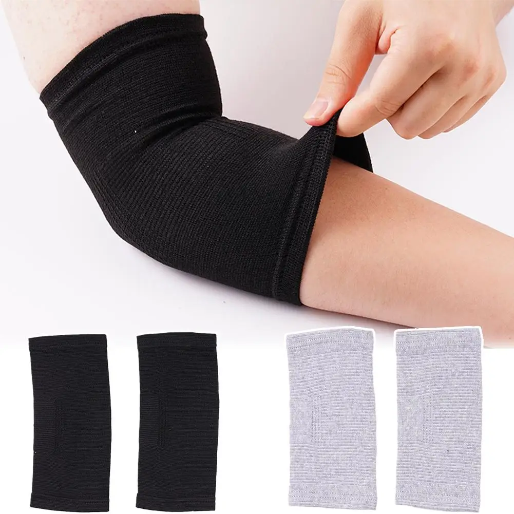 2Pcs Elbow Brace Basketball Weightlifting Compression Support Pain Relief Tennis Elbow Golfers Elbow Arthritis Men Women