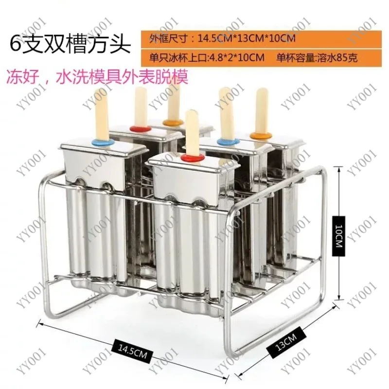 

Stainless Steel Popsicle Mold Rack Ice Lolly Mold Frozen Lolly Popsicle Maker Homemade Ice Cream Mold with Popsicle Holder