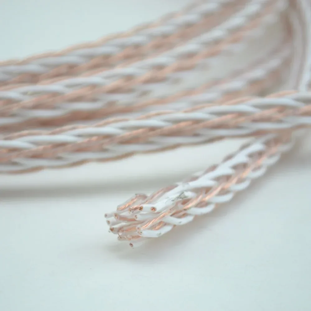 Alta fidelidade 8tc 16 núcleos 7n occ cabo de alto-falante de cobre puro hi-end cabo de alto-falante de áudio fio