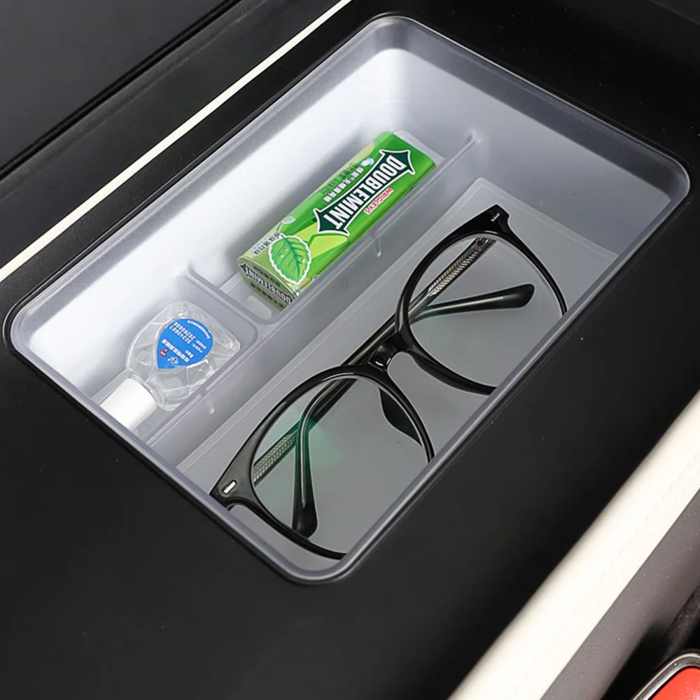 For Denza N9 Center Console Armrest Refrigerator Upper Storage Box Interior Modification Supplies Expanded Storage Space
