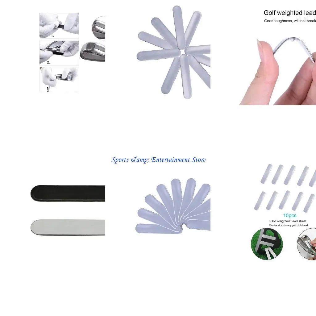 

G7NF 10pcs взвешенная свинцовая лента для теннисной ракетки Club Club Добавить свинговую ленту веса