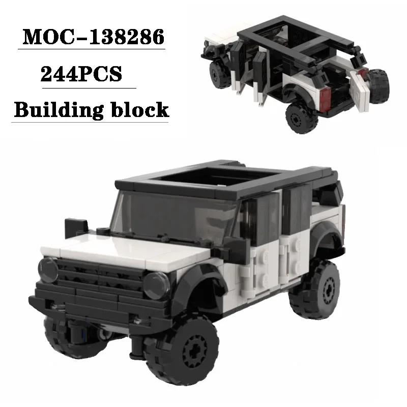 

Строительная игрушка, 4x4 Mini 8 Grid Off MOC-138286 244PCS, грузовик, головоломка, образовательная игрушка для мальчиков, подарок на день рождения и Рождество