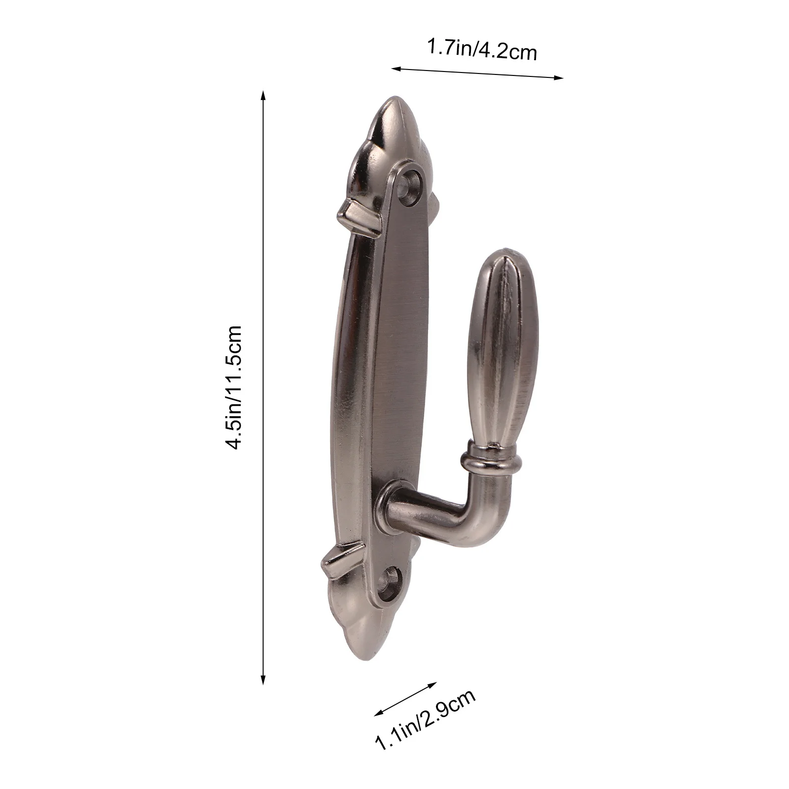 2 szt. ozdobnych metalowych haczyków na zasłony, wytrzymałe, montowane na ścianie, do wielu zastosowań, idealne na prezent na parapetówkę.