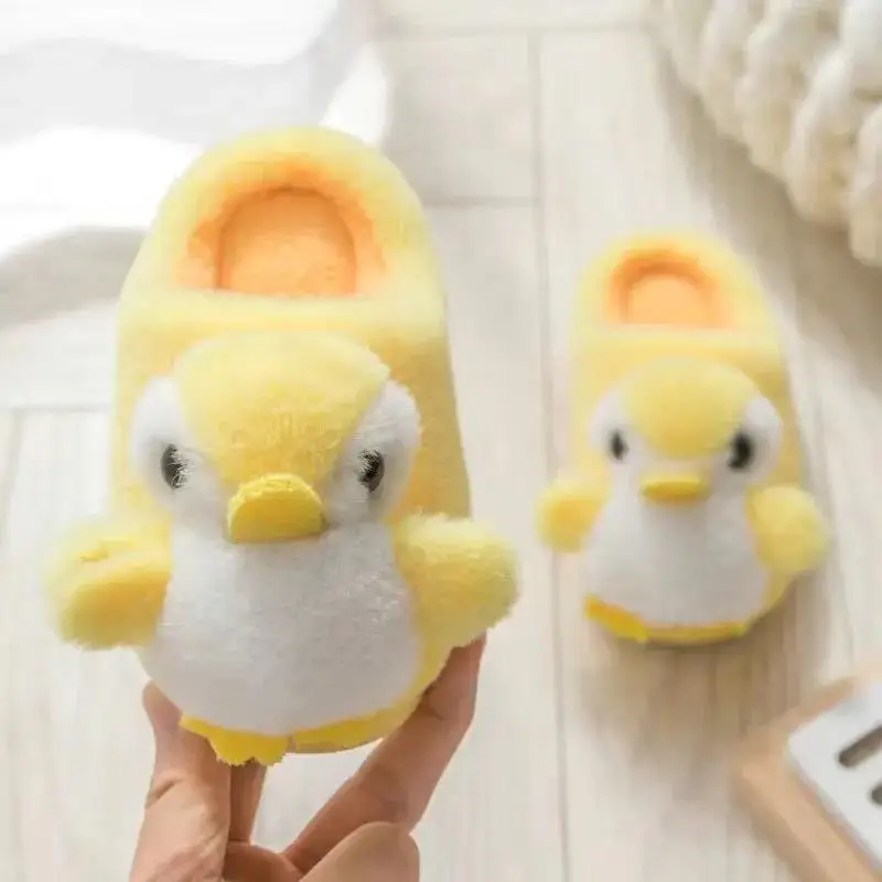 Children Home Shoes Cashmere Cotton Slippers Kids Cute Cartoon Warm Shoes Boys Girls Slippers Indoor Home Winter Baby Kids Shoes