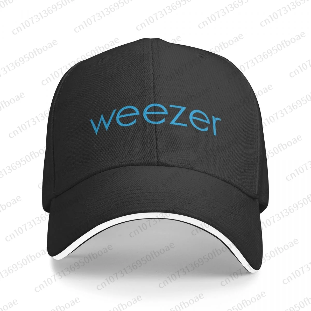 Weezer 남녀공용 조절식 야외 스포츠 모자, 팝 록 밴드 야구 모자, 힙합 샌드위치 모자