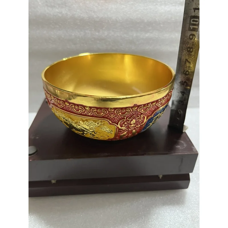 Antique Bronze Gilding Color Ingot Pot Home Office Bronze Small Ornaments Desktop Decoration