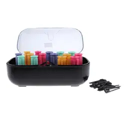 Pack of 15 Compact Ceramic Instant Heat Travel Hot Rollers Hair Setter