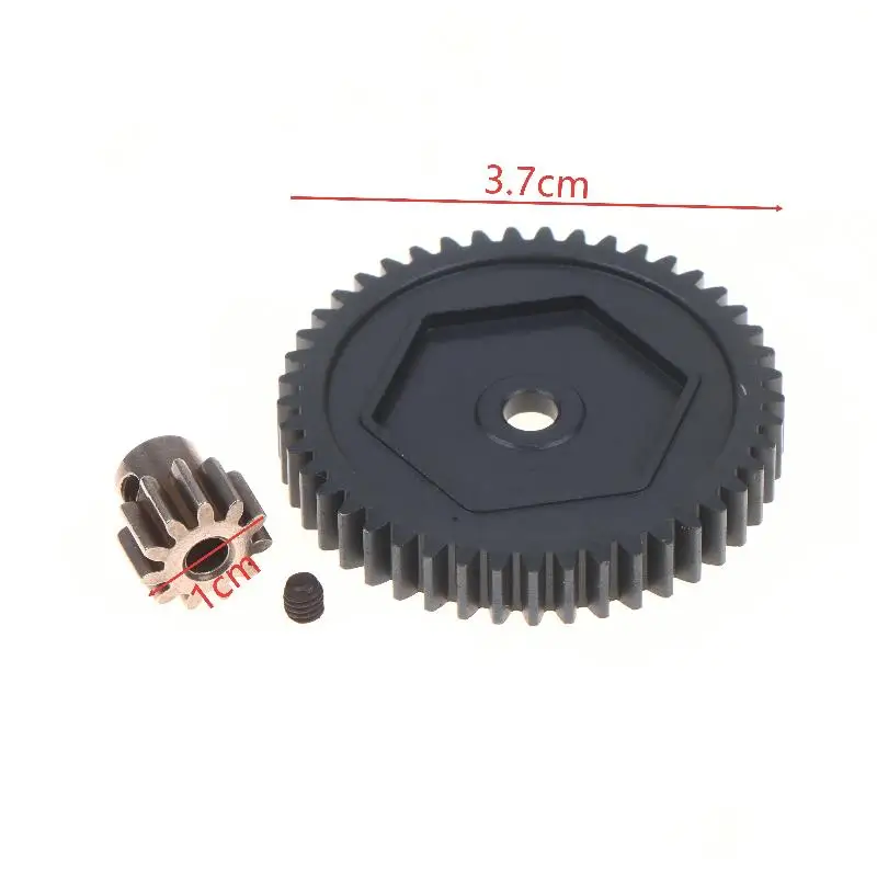 Harden Steel Spur Gear 1/2Pcs 11T 45T Smooth Operation RC Upgrade Part for 1/10 RC Crawler TRX4 TRX6