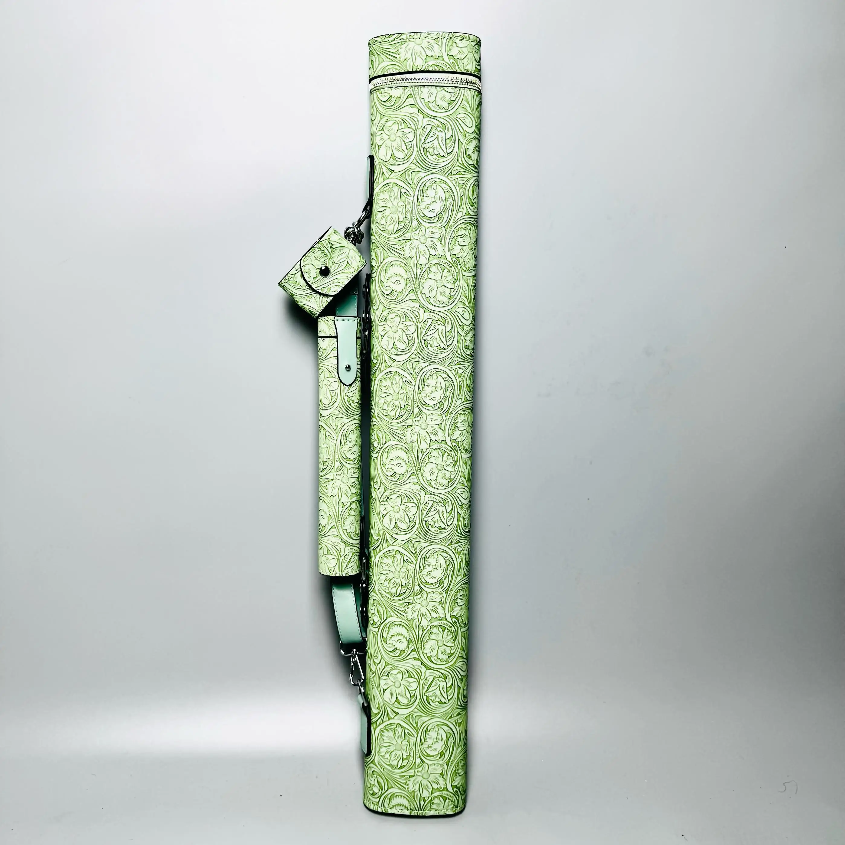 수제 보관 상자 4 홀 풀 큐 가방 휴대용 4 홀 수제 큐 버킷 풀 큐 버킷 큐 튜브 큐 박스 휴대용 큐 가방