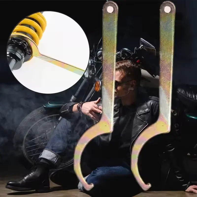 185mm Motorcycle Repair Tools Shock Absorber Moto Spanner Wrench Spring Adjuster Absorption Tool Modification Accessories image 2
