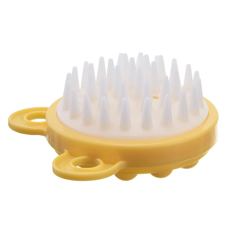 Peigne en silicone pour cuir chevelu et massage corporel, brosse à shampoing, brosse à dents douce, facile à accrocher, outils de soins capillaires, usages multiples