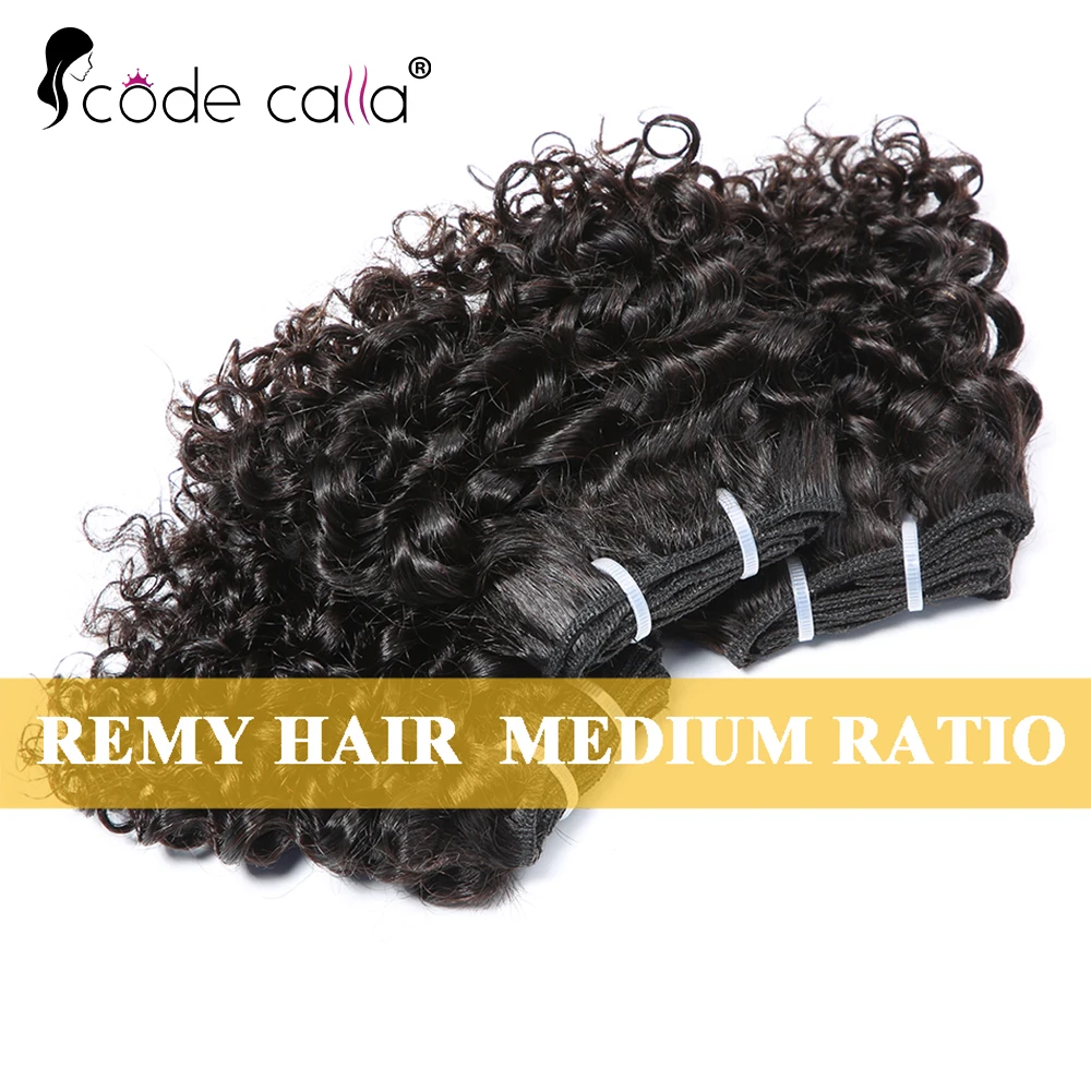 Indian Kinky Curly Bundles with Closure Hair Extentions 6