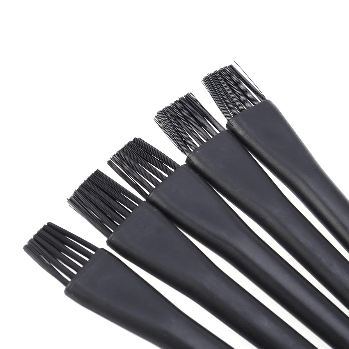 5 PCS Plastic Round Handle Anti Static ESD Cleaning Keyboard Brush Kit (Black) cleaning brush laptop cleaning brush keyboard