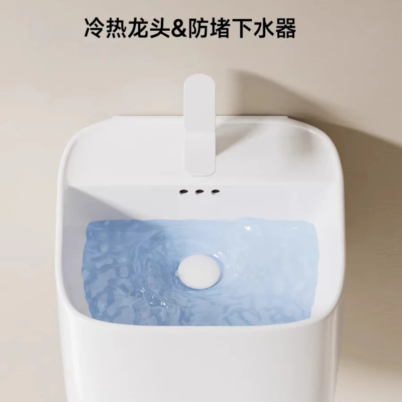 Picture 5: Wall-mounted Wash Basin Integrated Wall-mounted Wash Basin Small Apartment with Thin Edge Ceramic Wash Basin