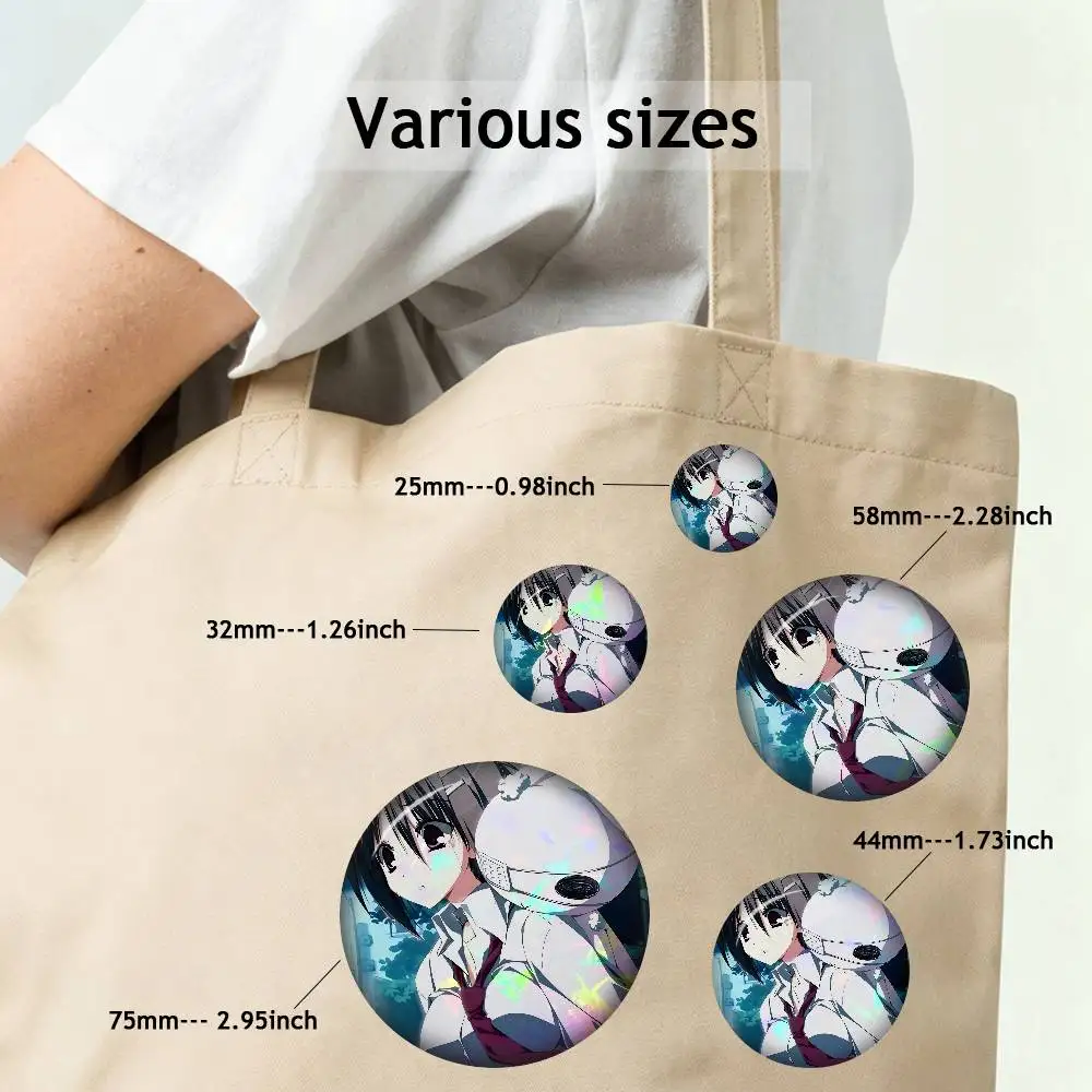 Wonderful Everyday Cute Round Snap-in Button Brooch Backpack Clothes Accessories Tinplate Badge Friend Jewelry Gifts