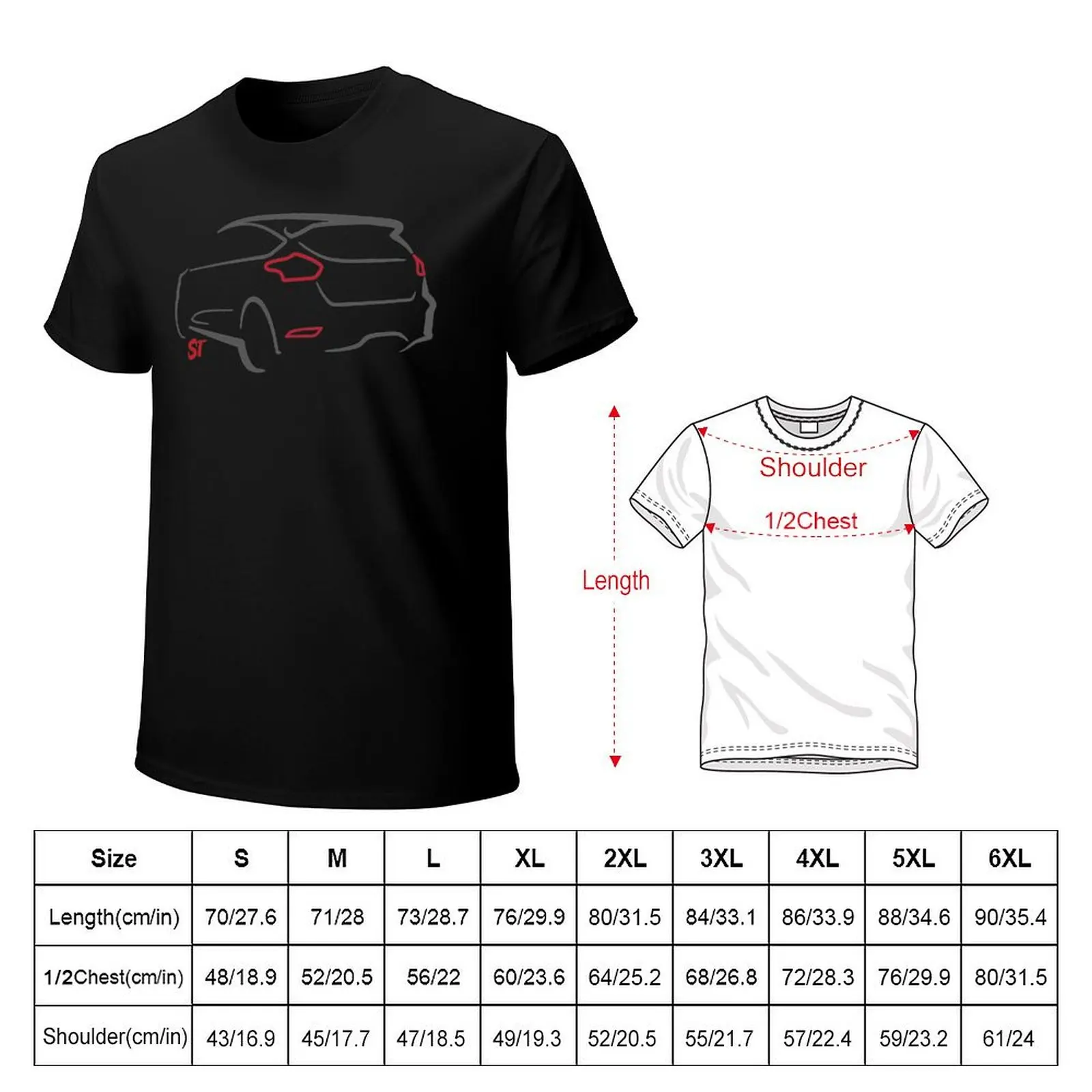 Focus ST T-Shirt t shirt men 100% cotton luxury brand T-Shirt