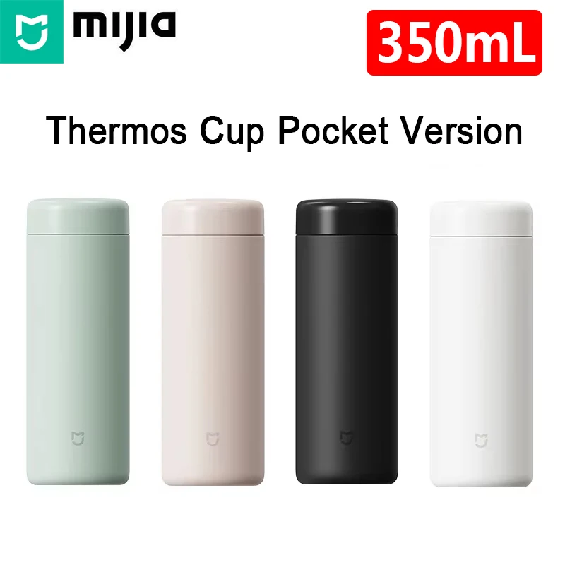 Mijia 350ml Thermos Pocket Version 316 Stainless Steel Water Bottle Thermos Vacuum Mini Cup Camping Travel Insulated Cup