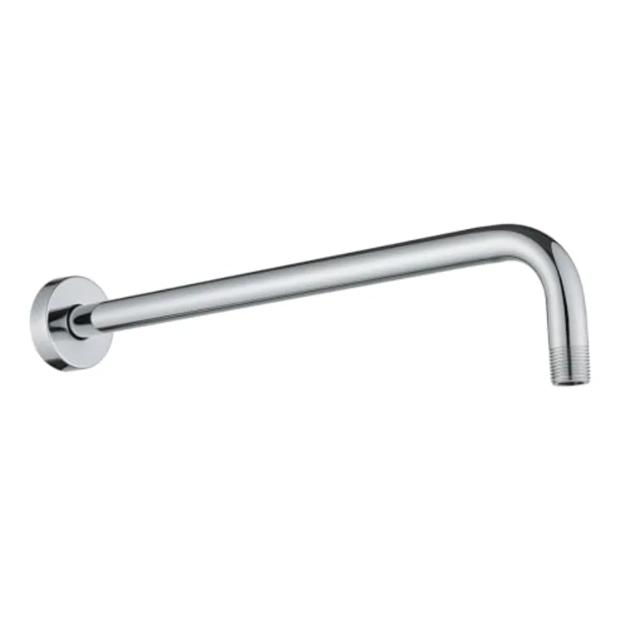 

Shower Arm with Flange, Rain Head Shower Arm, Wall-Mounted For Fixed Shower Head and Handheld Showerhead, Chrome