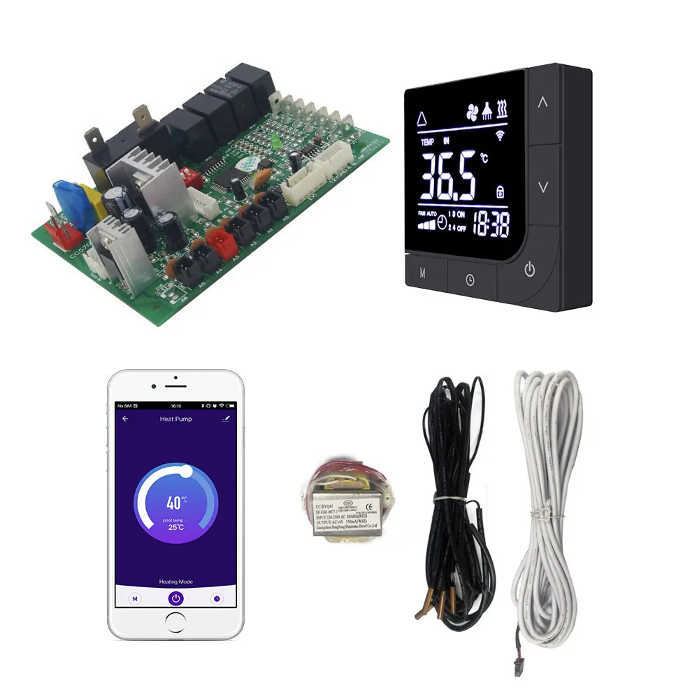 Domestic Heat Pump Controller Air Source Water Heating Tuya Wifi Heat Pump pcba Control Board