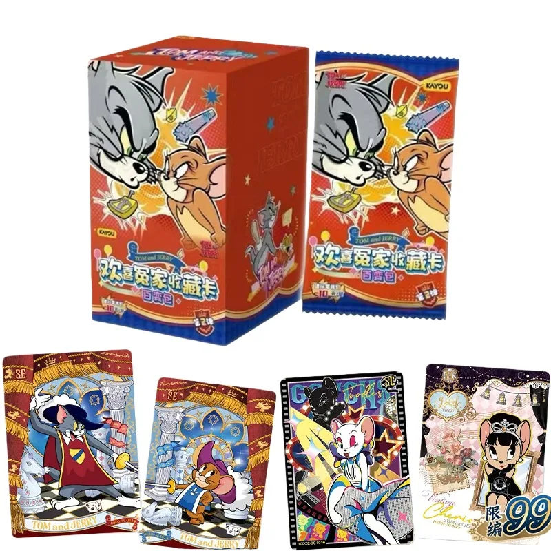 

KAYOU Genuine Tom Jerry Cards Variety Pack Series 2 Frenemies Collection Cards Tom The Cat Anime Themed Holiday Gifts Toys