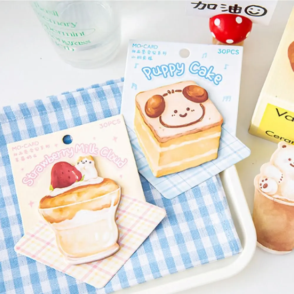 Cute Cartoon Candy Cake Gourmet Sticky Notes cancelleria Sticker Memo Pad Planner forniture scolastiche per ufficio