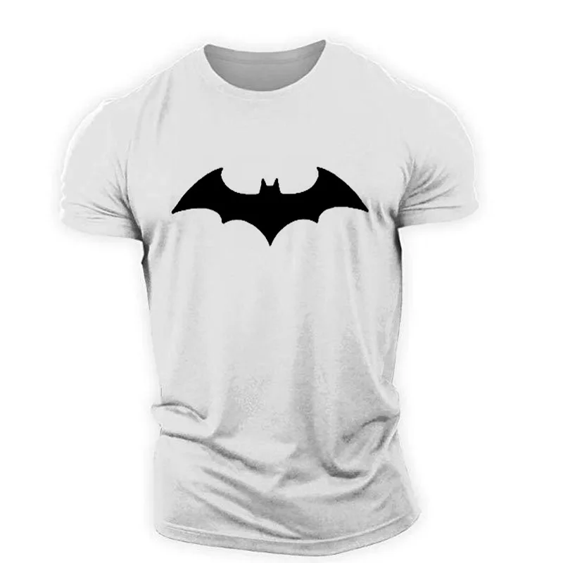 2023 summer Bat Graphic 3D T-shirts For Men Short Sleeve Street Style Hip Hop Male Tees  Loose Casual Sporty Tops Clothing