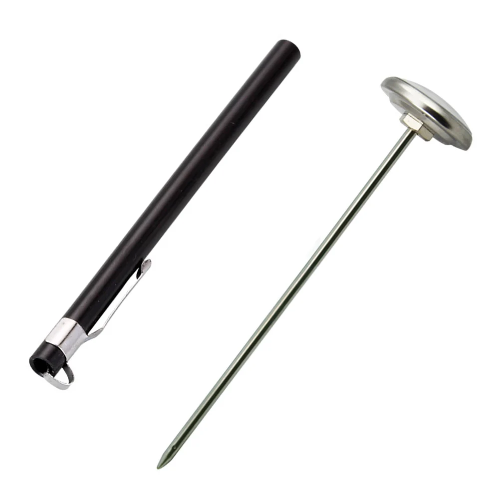

1pc Food Thermometer Stainless Steel High Precision Coffee Milk Thermometer For Home Kitchen Jam Soup Yoghurt Restaurant