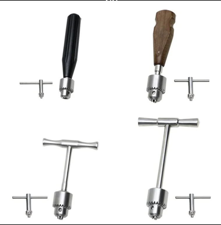 Orthopedic T Handle Hand Drill Stainless Steel K Wire Cannulated Bone Instrument Manual Tool Veterinary