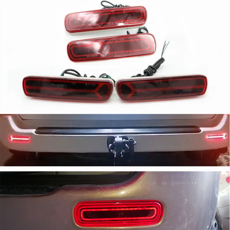 Modified Brake Tail Marker Light Rear Bumper Reflector Signal Stop Lamp For Toyota Land Cruiser LC100 Lexus LX470 1998-2007