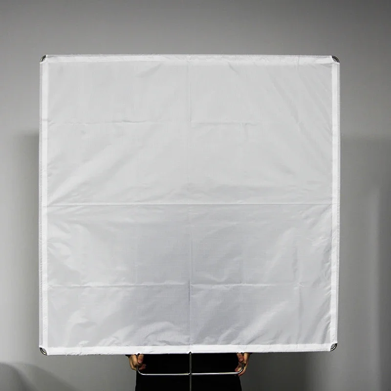 Studio white flag cloth Photography butterfly diffuser 1.2 x 1.2m  Soft light screen cloth 4 * 4 frame crisscross soft cloth