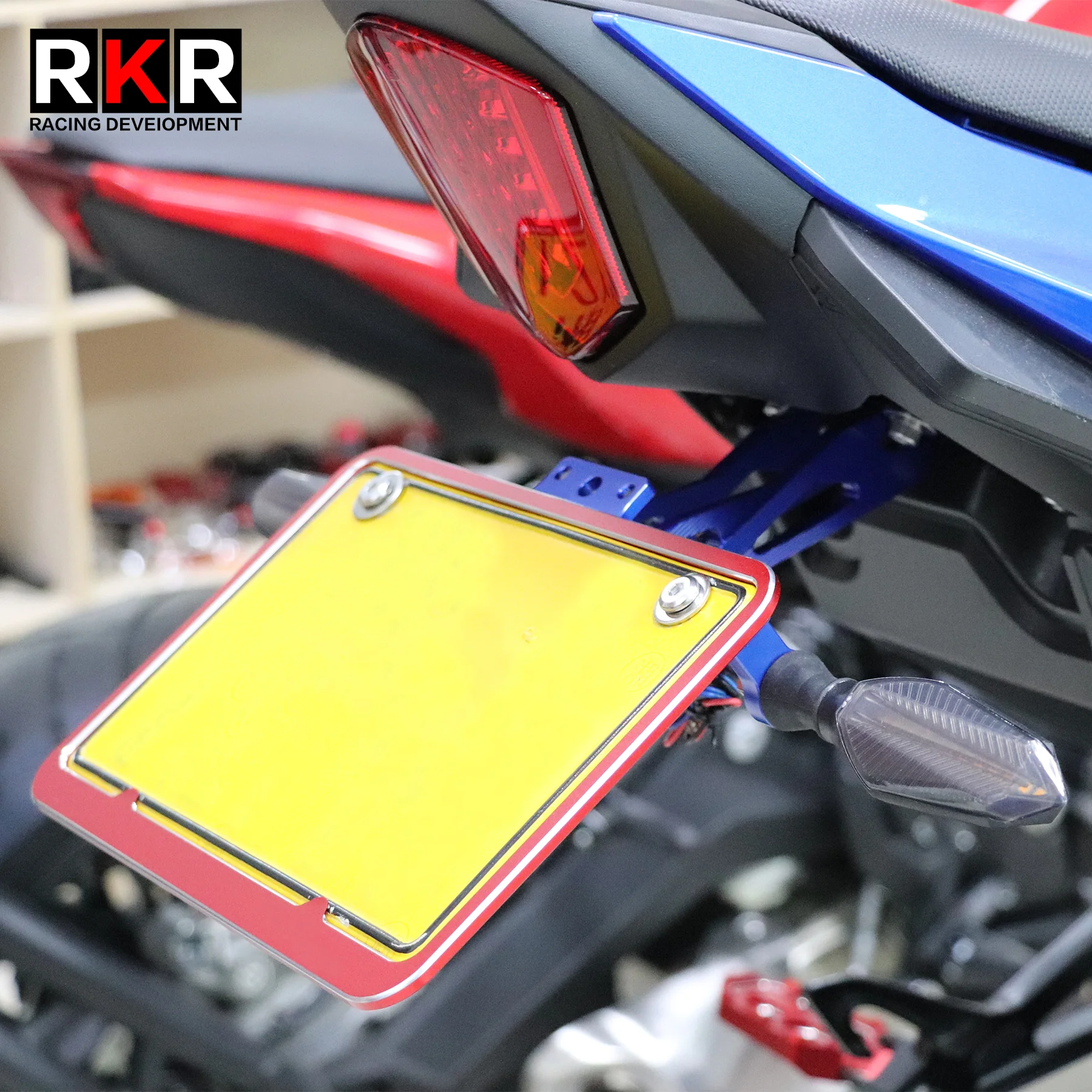 For Suzuki GSX250R Gsx250 Motorcycle Modified Rear License Plate Mount Holder Frame With Folding And Adjustable Rear Tail