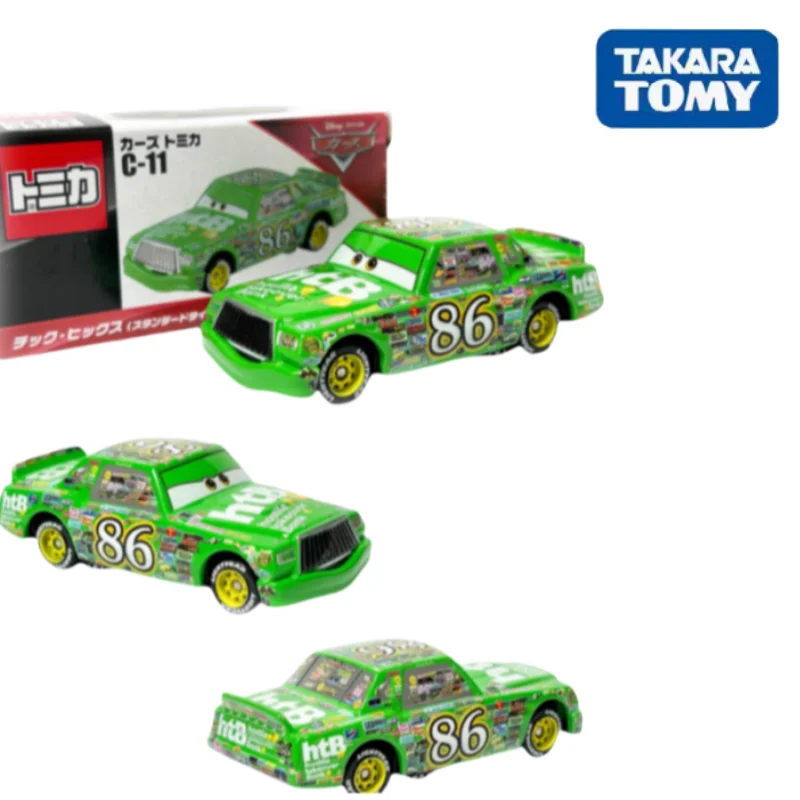 TAKARA TOMY Auto Flash McQueen C11 Road Master alloy model, children's collection of decorative toys, children's holiday gifts.