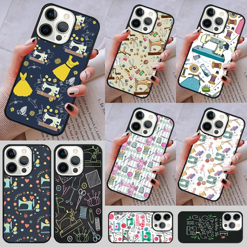 Sewing Machine Art Phone Case cover For iPhone 14 13 15 16 Pro Max Coque 12 11 Pro Max For Apple 8 PLUS 7 6S fundas