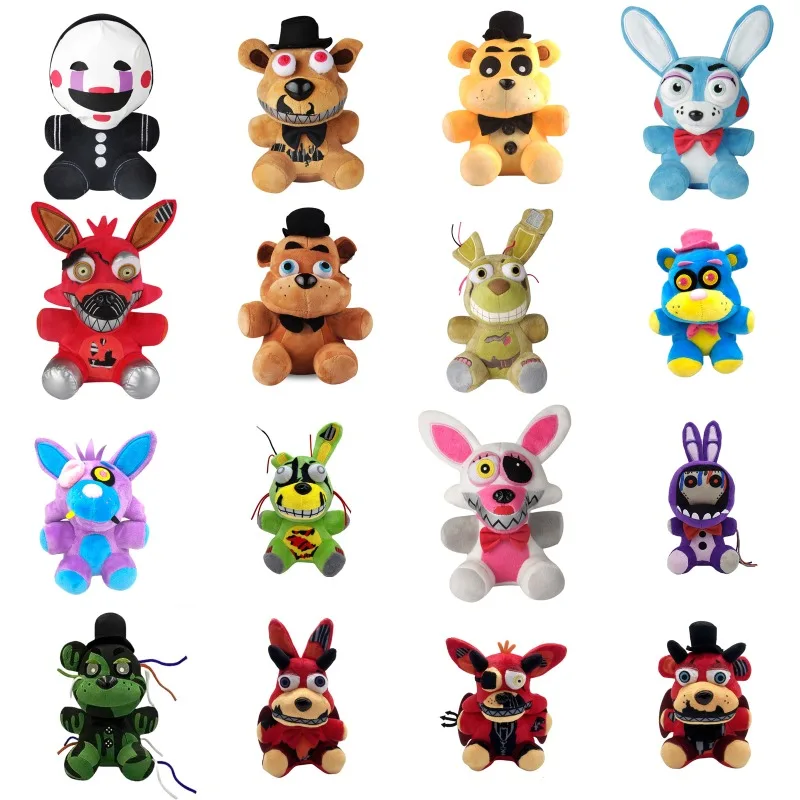 

Bear Plush Five Nights Plush Anime Peripherals Soft Doll Collection Room Decoration Toy Kid Birthday Gifts Christmas